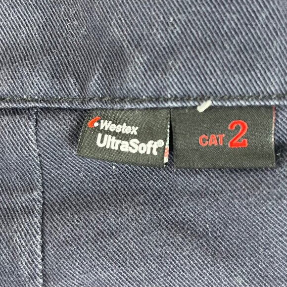 Workrite Fire Resistant Work Pants Mens 38 Blue 2112 Cat 2 Westex Ultrasoft - Picture 7 of 13